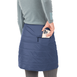 Big Agnes Columbine Skirt -Sleeping Bags Shop Columbine Skirt blue 02 back with phone