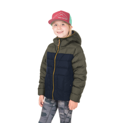 Big Agnes Kids' Ice House Hoodie -Sleeping Bags Shop Ice House Girl Front Grapeleaf