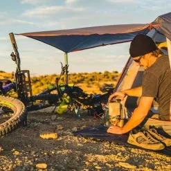 Big Agnes Copper Spur HV UL2 Bikepack Tent - 2-Person 55 Big Agnes Copper Spur HV UL2 Bikepack Tent - 2-Person -Sleeping Bags Shop opplanet big agnes copper spur hv ul2 bikepack tent gray silver 2 person thvcsbp221 usage 5