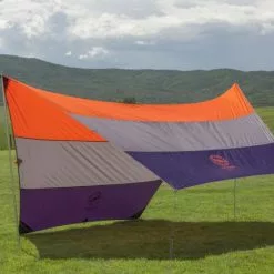 Big Agnes Deep Creek Tarp -Sleeping Bags Shop opplanet big agnes deep creek tarp orange taupe eggplant medium tdctm20 usage 1