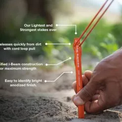 Big Agnes Dirt Dagger UL 7.5in Tent Stakes, Pack Of 6 -Sleeping Bags Shop opplanet big agnes dirt dagger ul 7 5in tent stakes pack of 6 orange addpk7521 av 4 2