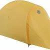 Big Agnes Fly Creek HV UL1 Bikepack Solution Dye Tent -Sleeping Bags Shop opplanet big agnes fly creek hv ul1 bikepack solution dye tent yellow greige 1 person thvfcbp122 main