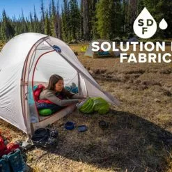 Big Agnes Fly Creek HV UL1 Solution Dye Tent -Sleeping Bags Shop opplanet big agnes fly creek hv ul1 solution dye tent gray greige 1 person thvfly121 av 5
