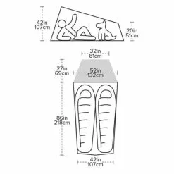 Big Agnes Fly Creek HV UL2 Bikepack Solution Dye Tent -Sleeping Bags Shop opplanet big agnes fly creek hv ul2 bikepack solution dye tent yellow greige 2 person thvfcbp222 usage 2