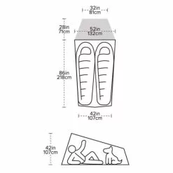 Big Agnes Fly Creek HV UL2 Solution Dye Tent -Sleeping Bags Shop opplanet big agnes fly creek hv ul2 solution dye tent gray greige 2 person thvfly221 usage 1