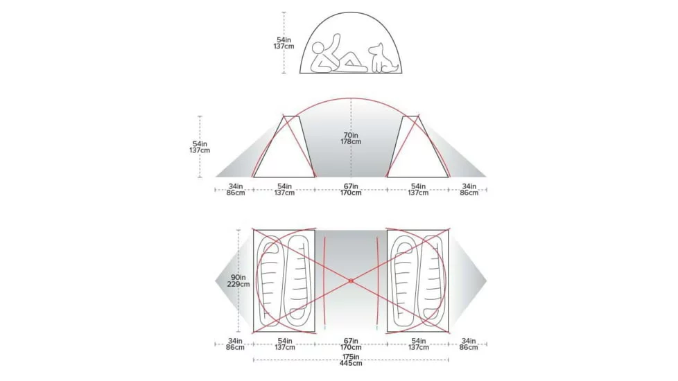 Big Agnes Wyoming Trail 4 Camp Tent - 4 Person, 3 Season 12 Big Agnes Wyoming Trail 4 Camp Tent - 4 Person, 3 Season - Image 10